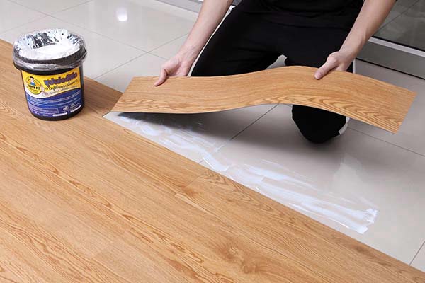 rubber tile floor พื้นกระเบื้องยางลายไม้